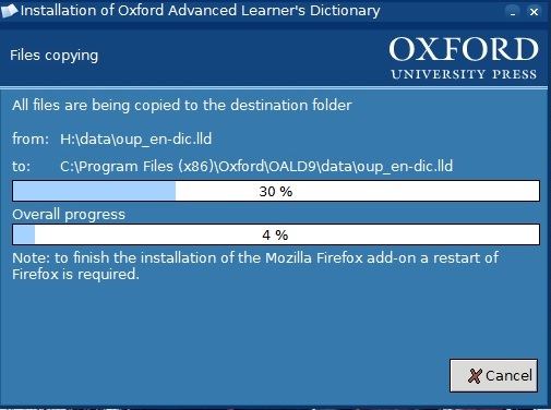 Cài từ điển oxford